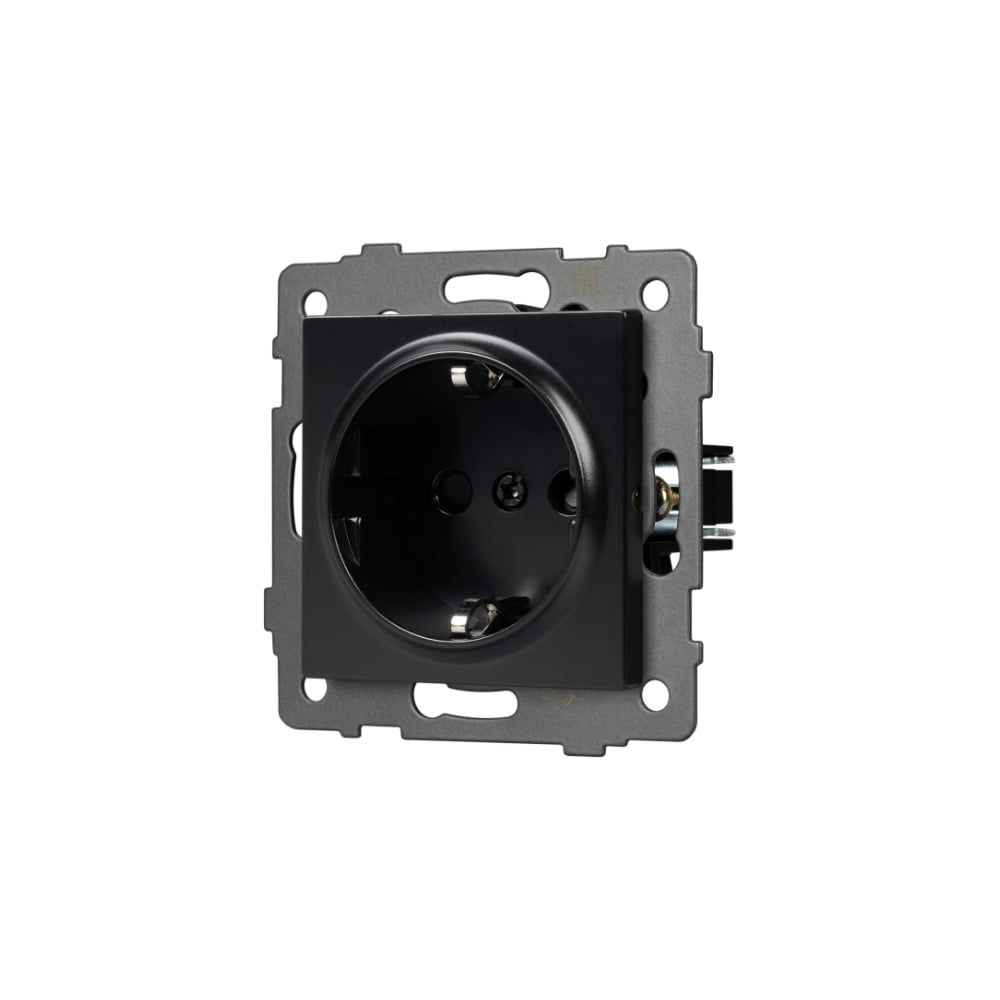 Изображение товара Механизм электрической розетки Arlight SCT-MEU1-PL-BK-V 1 шт черный