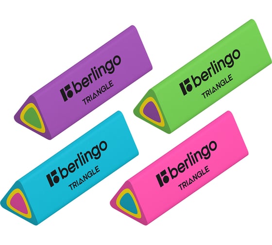 Изображение товара Ластик BERLINGO Triangle треугольный, термопластичная резина, 44х15х15 мм BLc_00110