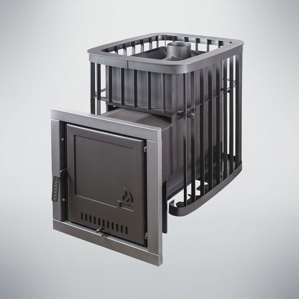 Изображение товара Банная печь Варвара Каменка ВБК24 жаропрочная сталь дровяная напольная