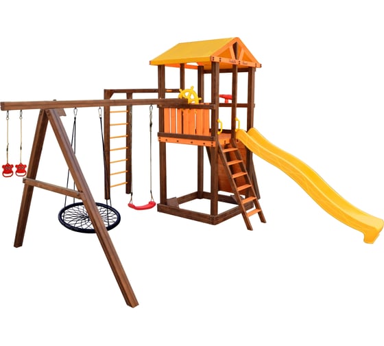 Изображение товара Игровой комплекс (ИК) Perfetto Sport «Pitigliano-8» + качели Паутина СГ000004982