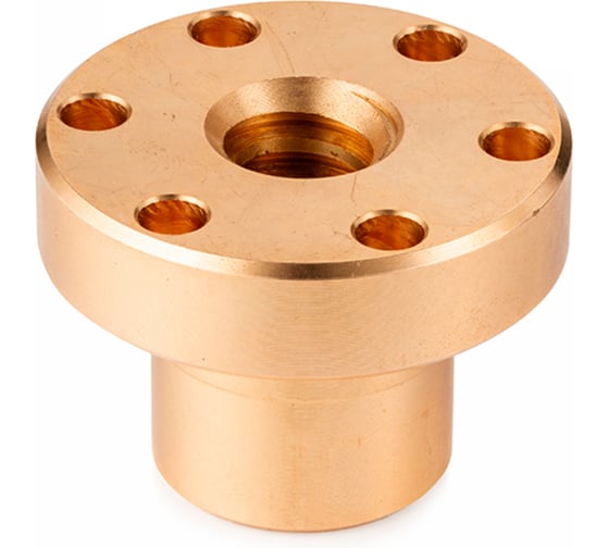 Изображение товара Гайка трапецеидальная c фланцем ISKRA бронза, d=40 мм, прав. резьба, шаг=7 мм BFM407D-ISKRA