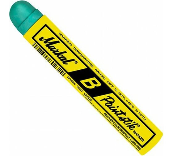 Изображение товара Твердый маркер краска Markal B Paintstik, зеленый 80226
