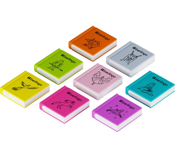 Изображение товара Ластик BERLINGO Fairy Tales термопластичная резина, ассорти, 28х25х7 мм BLc_00410