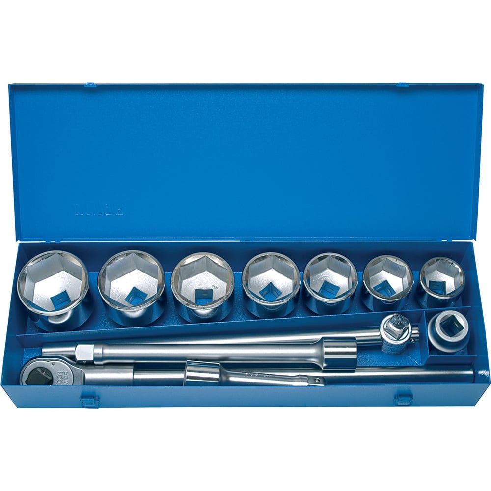 Изображение товара Набор торцевых головок 1 дюйм Unior 12 предметов в кейсе