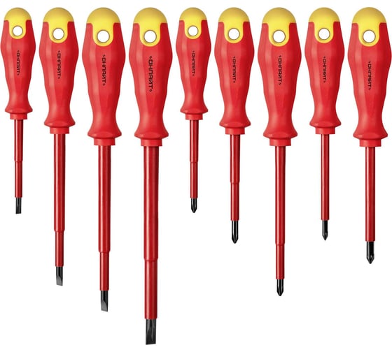 Изображение товара Отвёртка ОНЛАЙТ 90 561 OHT-Otd01-H9 диэлектрическая, набор 9 шт 90561