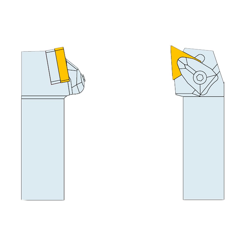 Изображение товара Державка Вега-М DTJNR 3225 P16-04 для станков, правое исполнение, крепление D