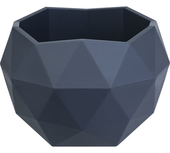 Изображение товара Кашпо bmc КШ9115 Топаз антрацит, 12.3х10 см, 0.5 л 062792