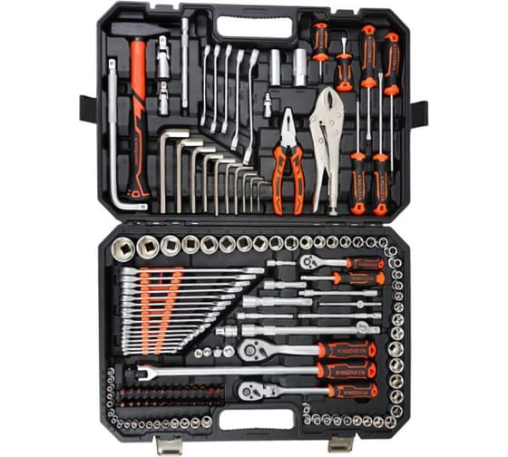 Изображение товара Набор инструментов KINGQUEEN 150 предметов, 72 зуба WIB-280