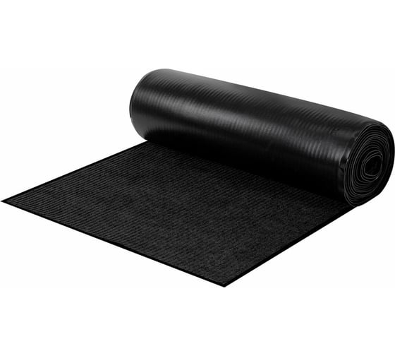 Изображение товара Коврик-дорожка LAIMA EXPERT 1,2x10м черный влаго-грязезащита, 430 г/кв.м, ребристая 701045