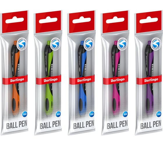 Изображение товара Автоматическая шариковая ручка BERLINGO Color Zone 0.7 мм, синяя, корпус ассорти CBm_70950_1