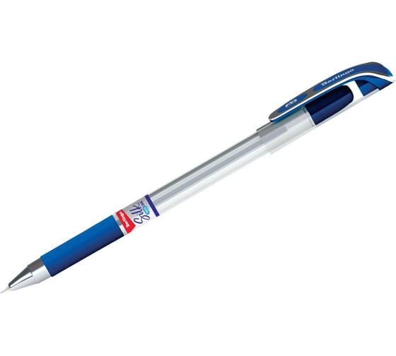 Изображение товара Шариковая ручка BERLINGO Silk Touch 2000 синяя, 0.7 мм, игольчатый стержень, грип CBp_07872