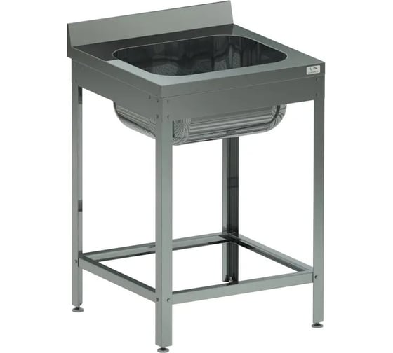 Изображение товара Ванна Kobor моечная цельнотянутая односекционная КОБОР ВМЦФ/1-60/60 4601