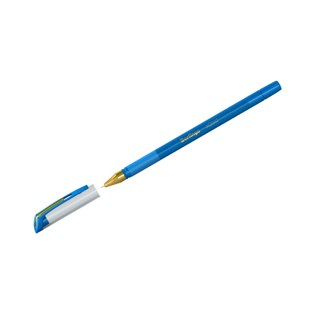 Шариковая ручка Berlingo футляр для очков 15 5 х 6 х 3 см хлопушка голубой