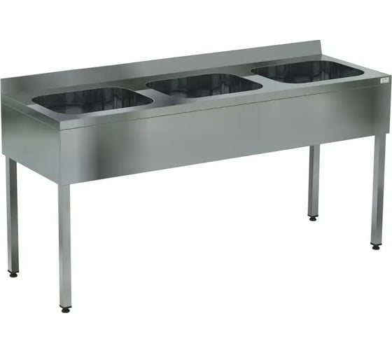 Изображение товара Ванна Kobor моечная цельнотянутая трехсекционная КОБОР ВМЦФ/3-180/70 4621