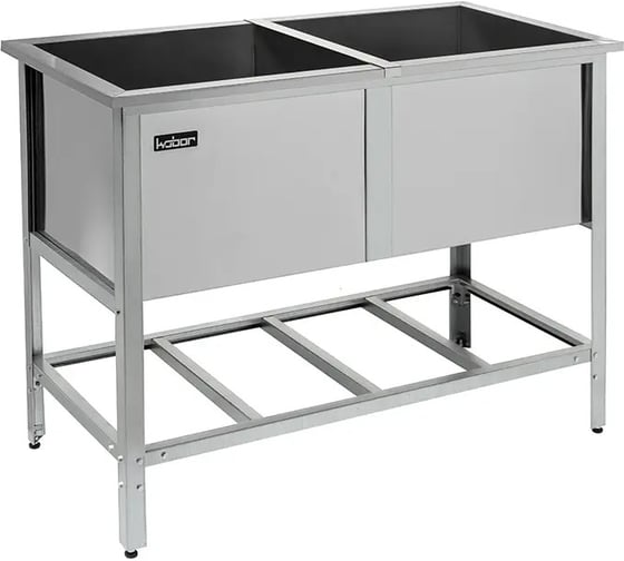 Изображение товара Ванна Kobor моечная двухсекционная сварная КОБОР ВМС/2-134/70 4527