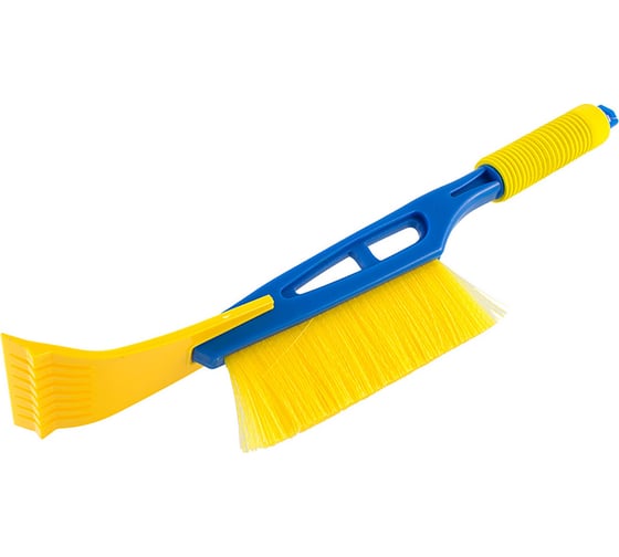 Изображение товара Щетка-сметка DolleX со скребком, 45 см, мягкая ручка, SNW-2201