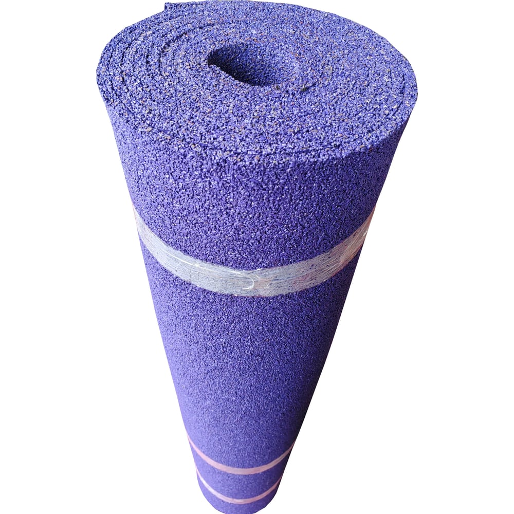 Изображение товара Резиновое покрытие из гранулята 10 мм сиреневое для спортплощадок и гаража