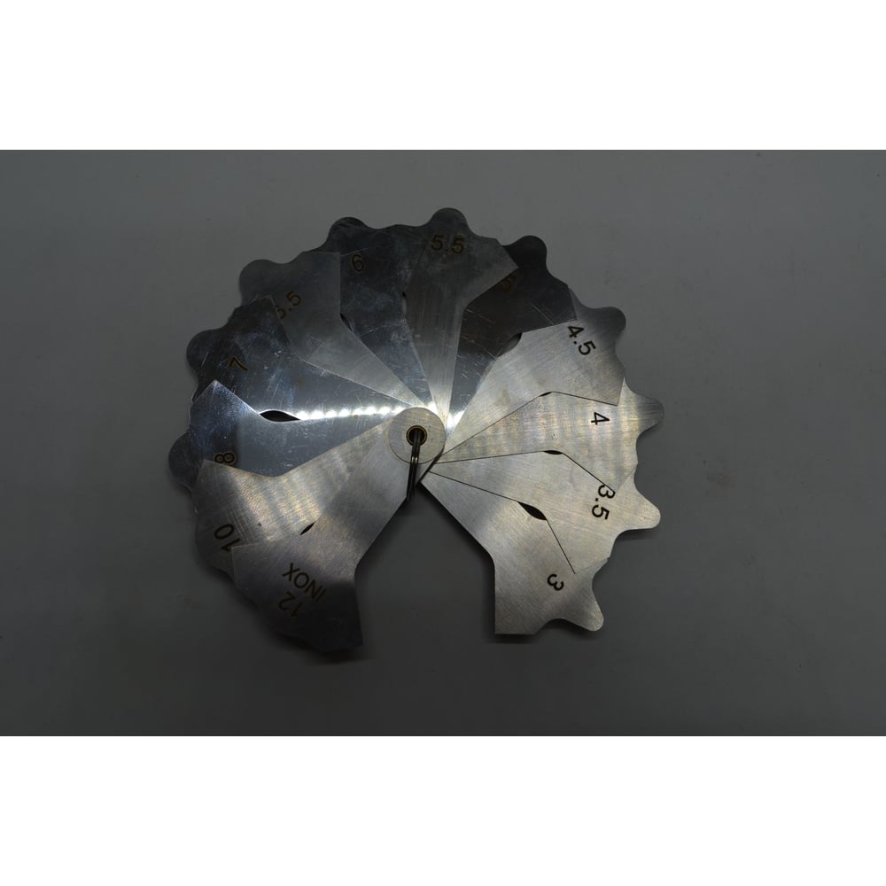 Изображение товара Шаблоны для контроля сварных швов Vogel 3-12 мм, 12 шт