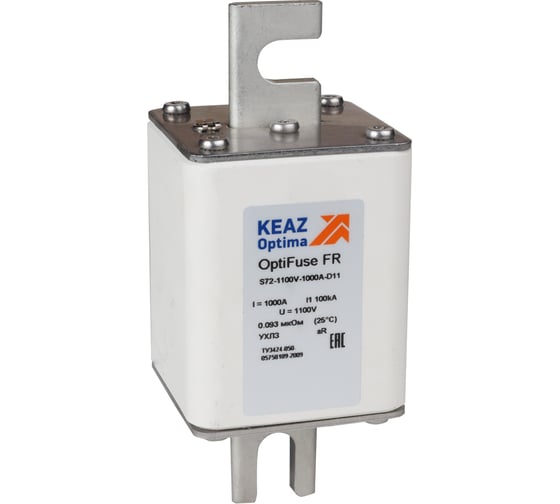 Изображение товара Предохранитель КЭАЗ OptiFuse FR-S33-600V-1800A-D08 345830