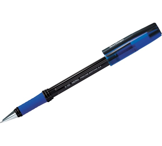 Изображение товара Шариковая ручка BERLINGO I-10 Nero синяя, 0.4 мм CBp_40020