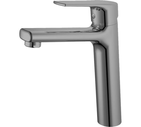 Изображение товара Смеситель для умывальника Golden Fox Thames с высоким изливом шар. 12211 латунь, пепельный /оружейная сталь 12211-FOX