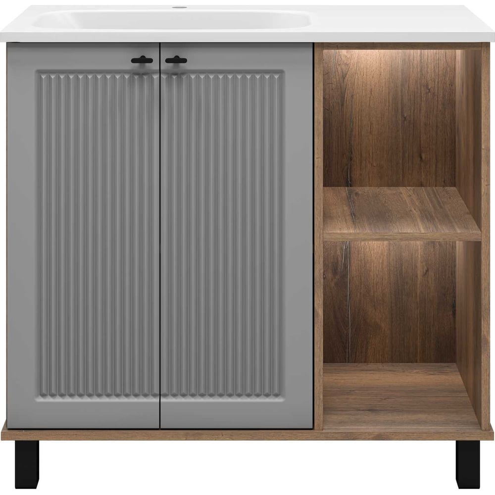 Изображение товара Тумба напольная Brevita LUMUS с раковиной 90 см