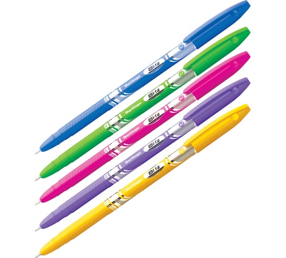 Изображение товара Шариковая ручка BERLINGO Blitz синяя, 0.7 мм, корпус ассорти CBp_70832