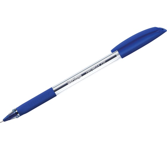 Изображение товара Шариковая ручка BERLINGO Triangle 110 синяя, 0.7 мм, трехгранная, грип CBp_07110