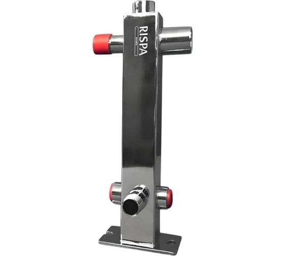 Изображение товара Консоль крепление бака+группа безопасности RISPA AISI 304 полир/ 6 вых./ квадр/ 3/4 верх.подкл в.р./ шаблон RTA INOX-0112HVR