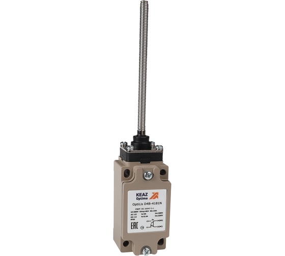 Изображение товара Выключатель концевой КЭАЗ OptiLiS D4B-4181N пружина спиральная EN 50041 XCKJ108H29 365335