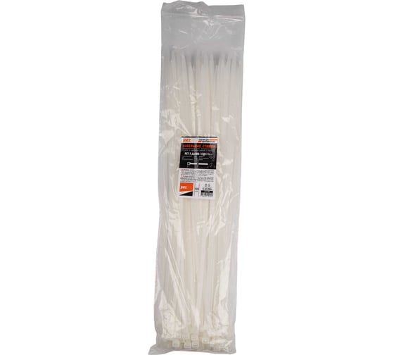 Изображение товара Кабельная стяжка Jazzway PCT 7,6x500-100WH PA6.6 (упаковка 100шт) 5054301