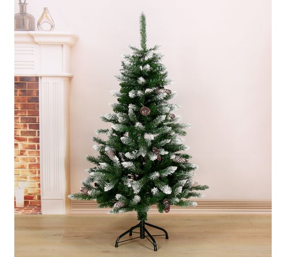 Изображение товара Елка Зимнее волшебство Шик иней, 120 см, d нижнего яруса 74 см, 280 веток 185420