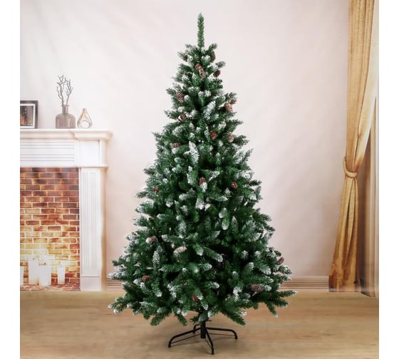 Изображение товара Елка Зимнее волшебство Шик иней, 180 см, d нижнего яруса 115 см, 824 ветки 185422