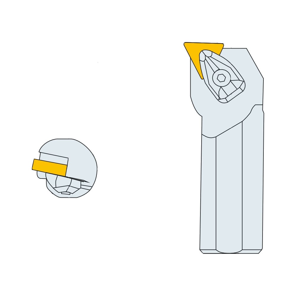 Изображение товара Державка Вега-М S32U DTFNR 16-04 350мм правое крепление треугольная