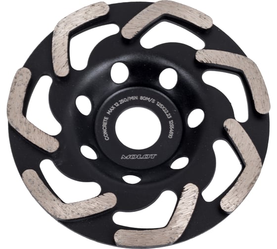 Изображение товара Чашка алмазная MOLOT Бумеранг 125x5x22.23 PRO 12554810