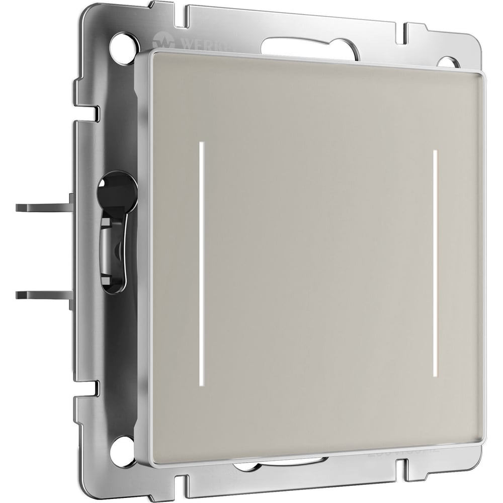 Изображение товара Двухклавишный сенсорный выключатель WERKEL W4522014 с подсветкой