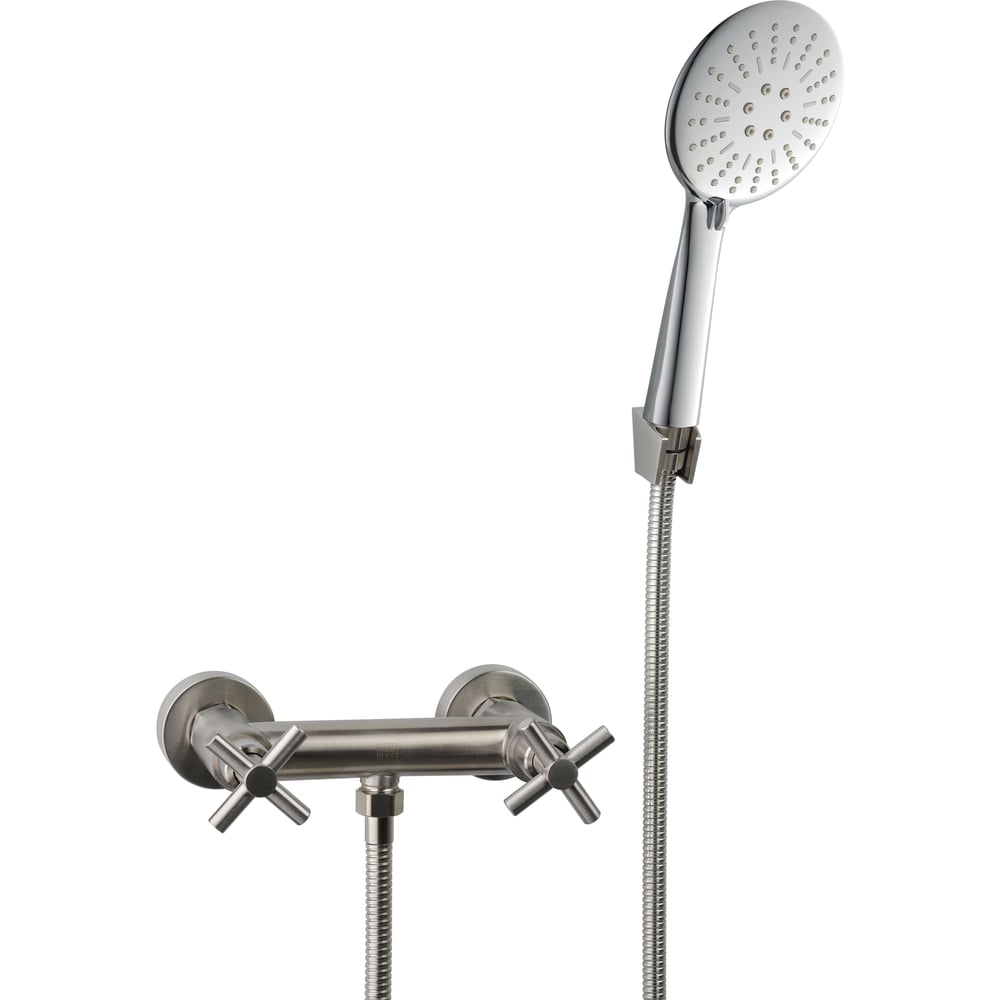 Изображение товара Смеситель для душа двуручковый AQUEDUC 345715 нержав. сталь /10 ЭК000145715