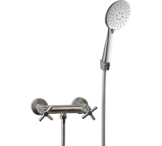 Изображение товара Смеситель для душа двуручковый AQUEDUC 345715 нержав. сталь /10 ЭК000145715