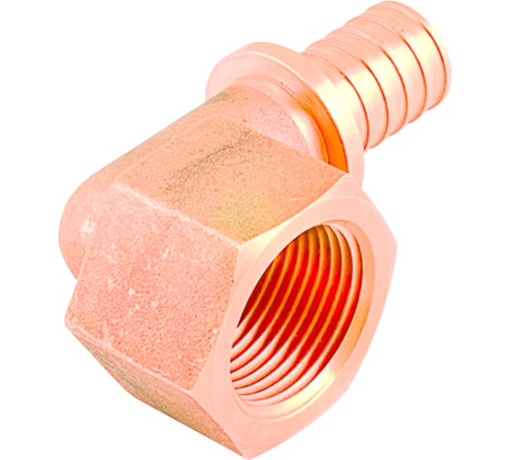 Изображение товара Угольник - переходник SANEXT аксиальный с внутренней резьбой, латунь 20мм х 3/4" 4940