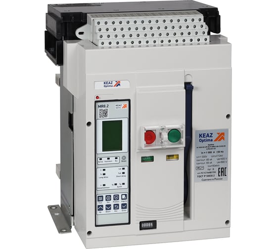 Изображение товара Выключатель автоматический КЭАЗ OptiMat A-800-S1-3P-50-F-MR8.2-B-C2200-M2-P04-S2-06 366299