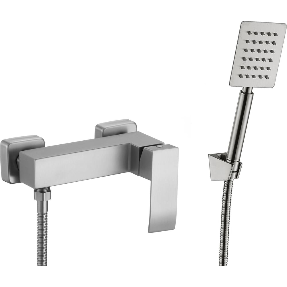 Изображение товара Смеситель для душа Fmark FS8603 однорычажный настенный сатин