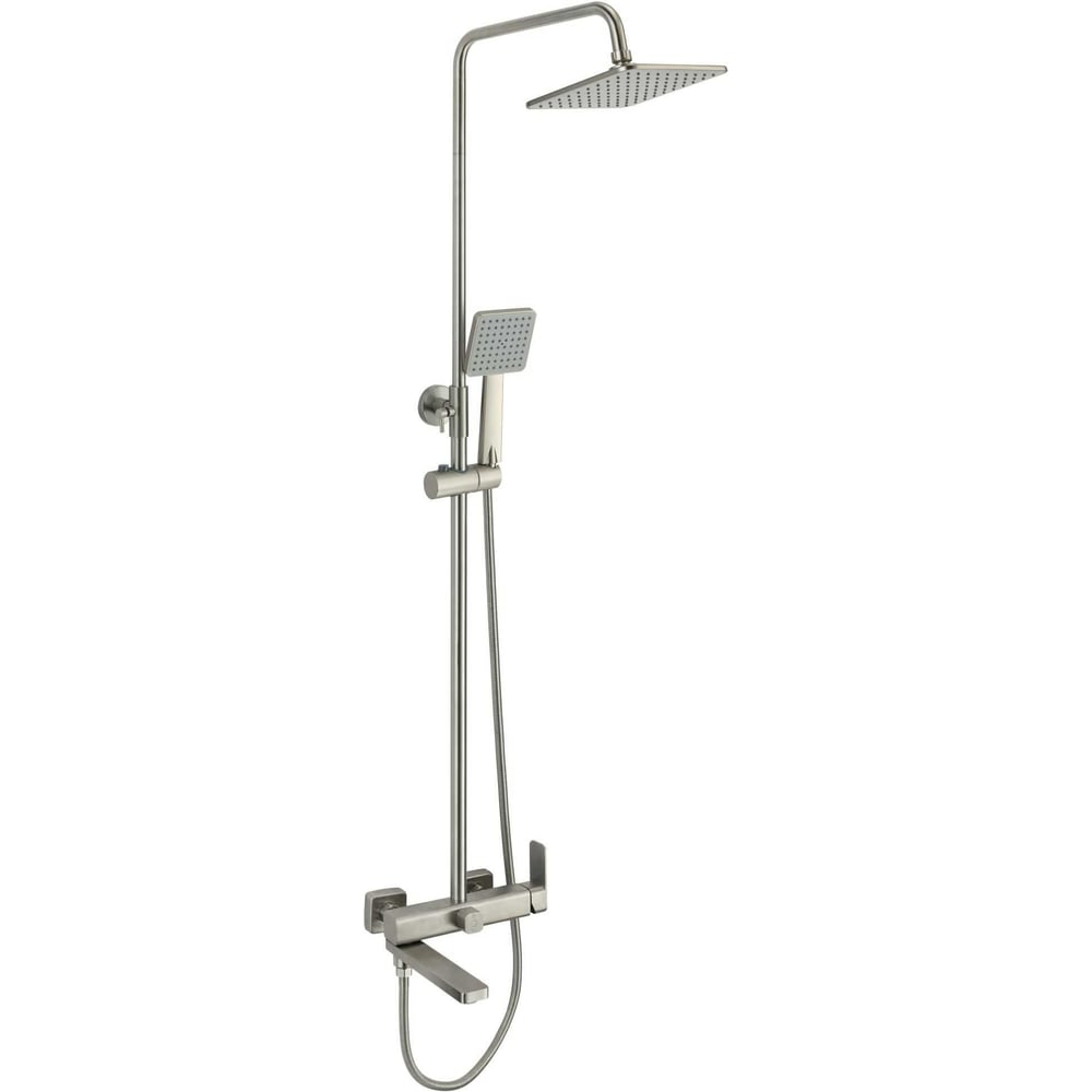 Изображение товара Душевая стойка Fmark FS8745-22 с верхним душем и смесителем