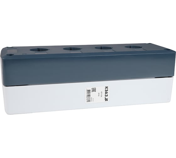 Изображение товара Корпус кнопочного поста КЭАЗ КП-104 серый 4 отверстия IP40 362241