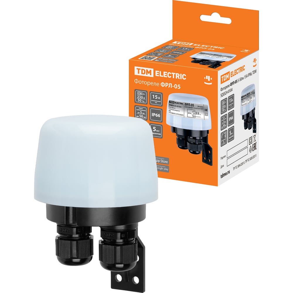 Изображение товара Фотореле TDM ELECTRIC ФРЛ-05 для автоматизации освещения