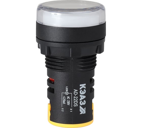 Изображение товара Лампа КЭАЗ AD22DS(LED) матрица D22 мм, белый 24В AC/DC- 10 шт 303926