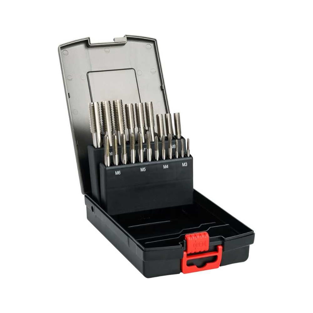 Изображение товара Набор метчиков ручных MTE HSS DIN 352 M3-M12 мм, 21 шт 263901