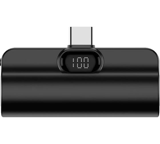 Изображение товара Внешний аккумулятор PERO PB12 5000 mAh, Li-Pol, с подставкой, черный PB12BL