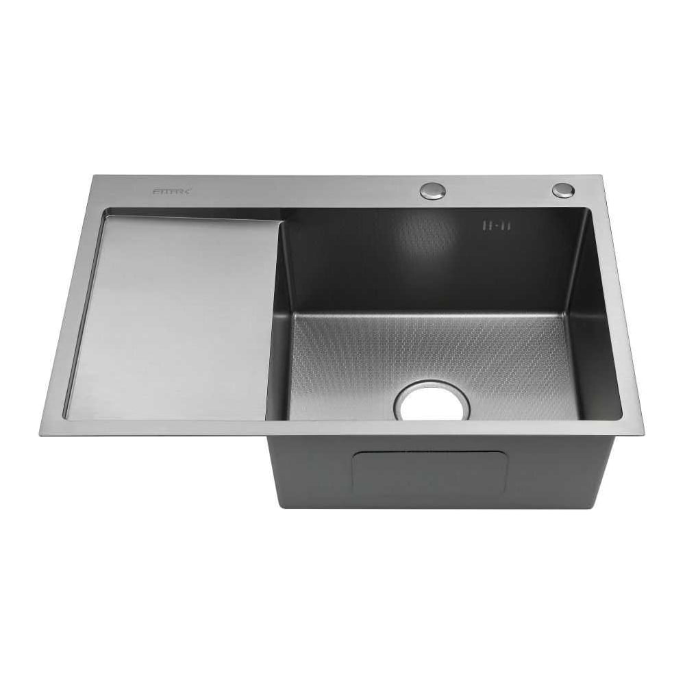 Изображение товара Мойка кухонная Fmark FSC6550L-R из нержавеющей стали с левым крылом