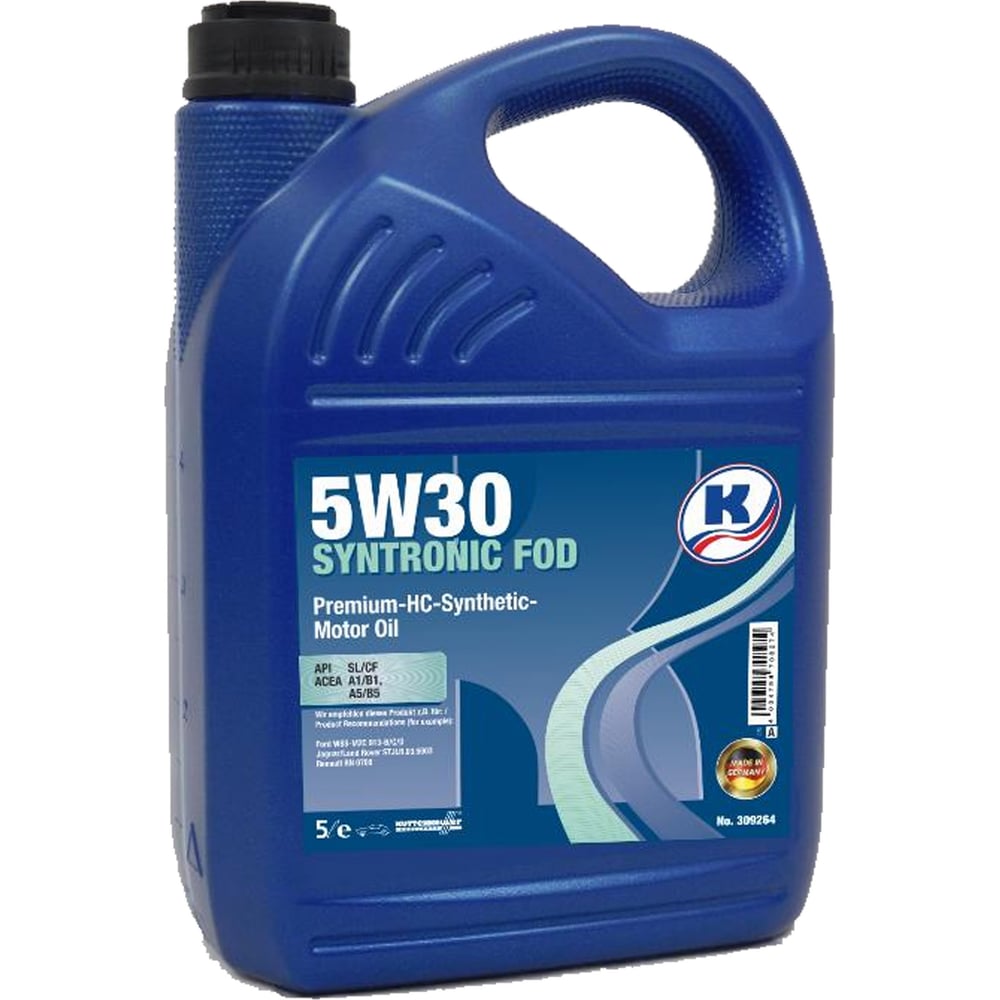Изображение товара Масло моторное KUTTENKEULER Syntronic FOD 5W30 5л