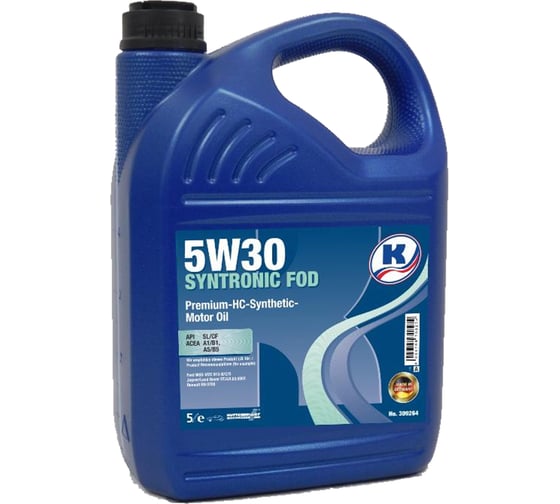 Изображение товара Масло моторное KUTTENKEULER Syntronic FOD 5W30, 5л 309264